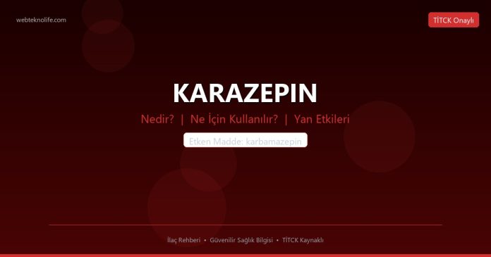KARAZEPIN nedir ne işe yarar - ilaç bilgisi