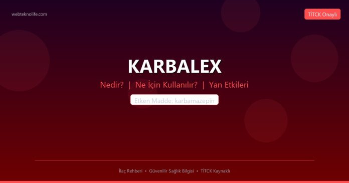 KARBALEX nedir ne işe yarar - ilaç bilgisi