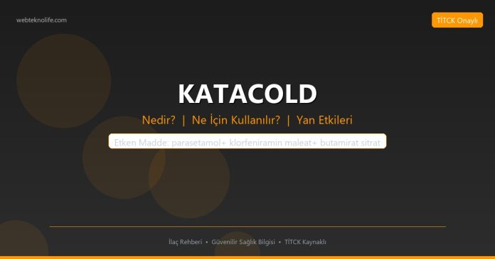 KATACOLD nedir ne işe yarar - ilaç bilgisi