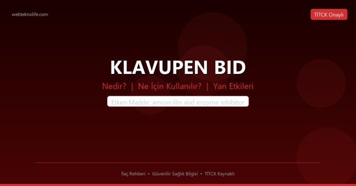 KLAVUPEN BID nedir ne işe yarar - ilaç bilgisi